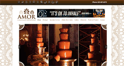 Desktop Screenshot of amorchocolatefountains.com